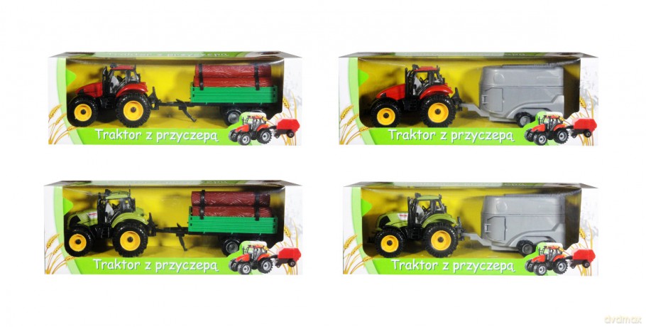 Traktor z przyczepą