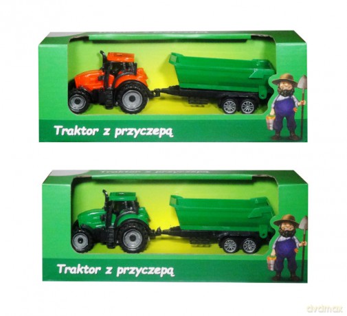 Traktor z przyczepą
