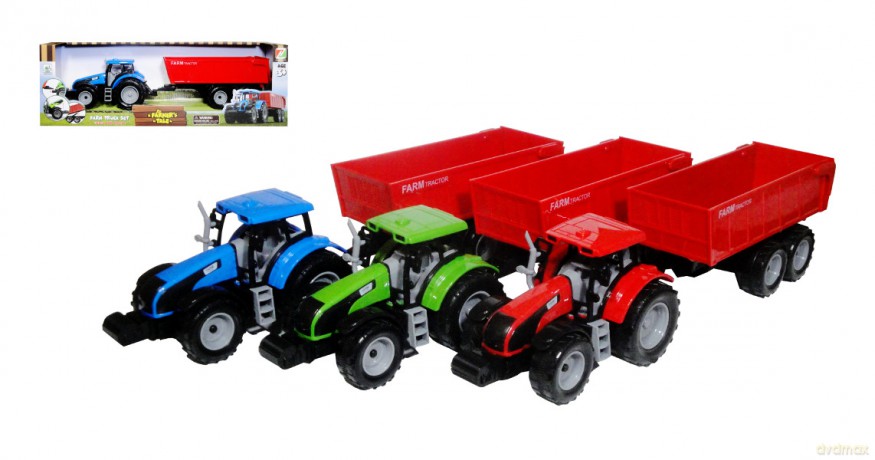 Traktor z przyczepą