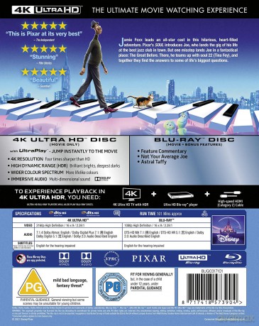 Soul (Co w duszy gra) (Disney) [Blu-Ray 4K]+[Blu-Ray]