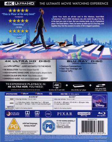 Soul (Co w duszy gra) (Disney) [Blu-Ray 4K]+[Blu-Ray]