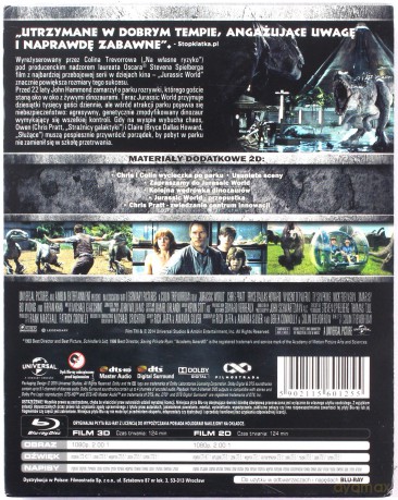 Jurassic World (steelbook) [Blu-Ray 3D]+[Blu-Ray]