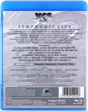 Yes: Symphonic Live [Blu-Ray]