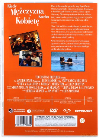 Kiedy mężczyzna kocha kobietę (polski lektor) [DVD]