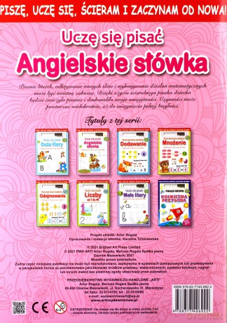 Uczę się pisać. Angielskie słówka [KSIĄŻKA]