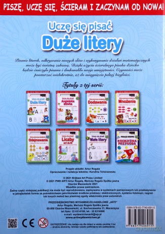 Uczę się pisać. Duże litery [KSIĄŻKA]