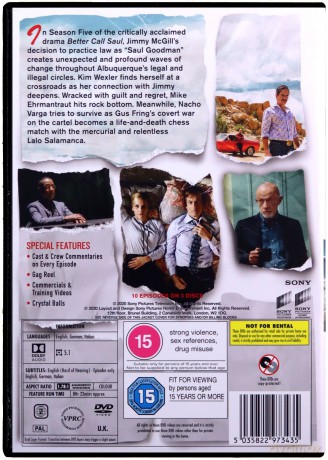 Better Call Saul: Season 5 (Zadzwoń do Saula) [3DVD]