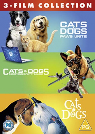 Cats & Dogs 1-3 (Psy i koty) [3DVD]