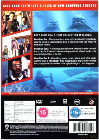 Deep Blue Sea 1-3 (Piekielna głębia 1-3) [3DVD]