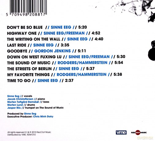 Sinne Eeg: Don't Be So Blue (digipack) [CD]