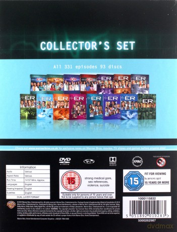 ER: Season 1-15 (Ostry dyżur) [93DVD]
