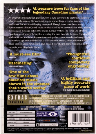 Genius Within - The Inner Life of Glenn Gould [DVD]