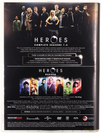 Heroes: Season 1-4 / Heroes Reborn (Herosi / Herosi: Odrodzenie) [27DVD]