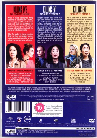 Killing Eve: Season 1-3 (Obsesja Eve) [6DVD]