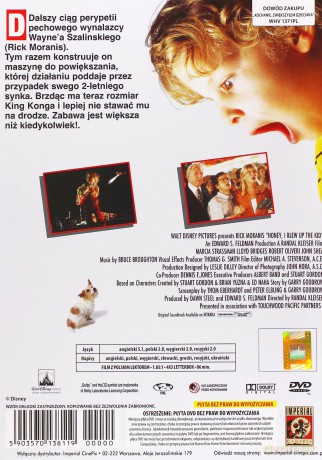Kochanie zwiększyłem dzieciaka (polski lektor) (Disney) [DVD]