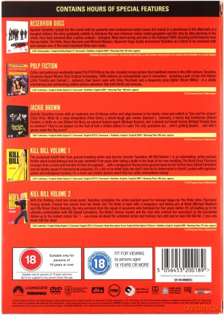 Quentin Tarantino Collection (Pulp Fiction / Kill Bill Vol. 1 / Kill Bill Vol. 2 / Jackie Brown / Reservoir Dogs) [6DVD]