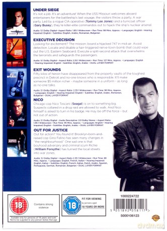 The Steven Seagal Collection: Under Siege / Executive Decision / Exit Wounds / Nico / Out For Justice [5DVD]