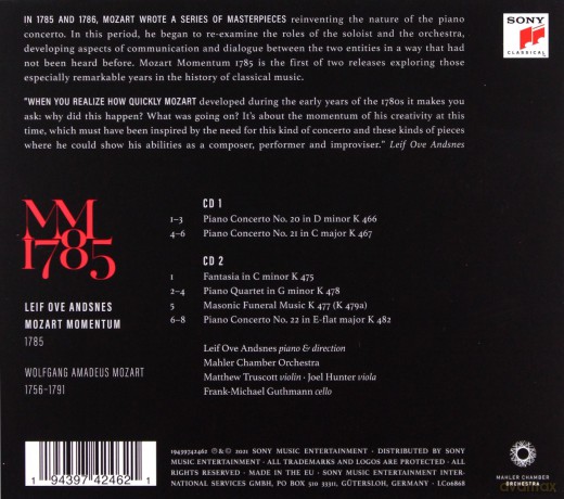 Leif Ove Andsnes: Mozart Momentum - 1785 [2CD]