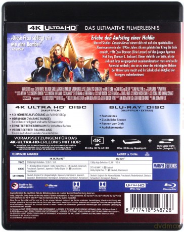 Captain Marvel (Kapitan Marvel) [Blu-Ray 4K]+[Blu-Ray]