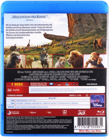 The Lion King (Król Lew) (Disney) [Blu-Ray]