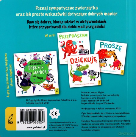 Dobre maniery. Proszę - Patrycja Wojtkowiak-Skóra [KSIĄŻKA]