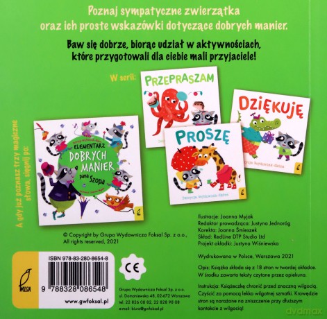 Dobre maniery. Przepraszam - Patrycja Wojtkowiak-Skóra [KSIĄŻKA]