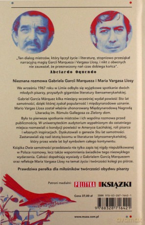 Dwie samotności. Dialog mistrzów - Mario Vargas Llosa, Gabriel Garcia Marquez [KSIĄŻKA]