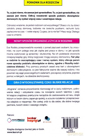 Fair Play w rodzinie. Jak podzielić obowiązki domowe, by lepiej zorganizować czas i mieć bliższe relacje - Eve Rodsky [KSIĄŻKA]