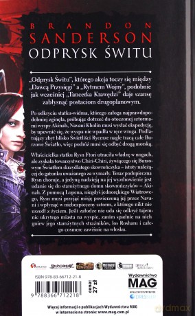 Odprysk Świtu - Brandon Sanderson [KSIĄŻKA]