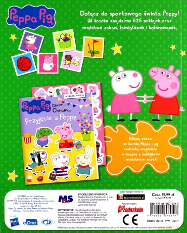 Peppa Pig 525 Naklejek - Sport to zdrowie [KSIĄŻKA]