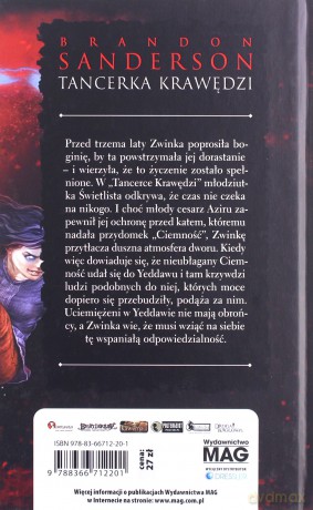 Tancerka krawędzi - Brandon Sanderson [KSIĄŻKA]