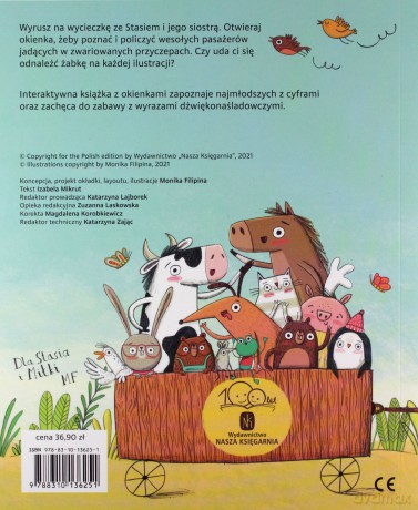 Traktor Stasia. Nauka liczenia z okienkami - Monika Filipina, Izabela Mikrut [KSIĄŻKA]