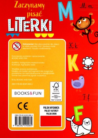 Zaczynamy pisać literki [KSIĄŻKA]