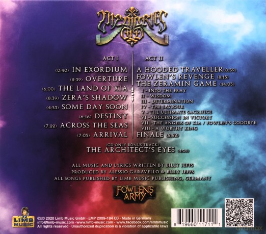 Memories Of Old: The Zeramin Game (digipack) [CD]