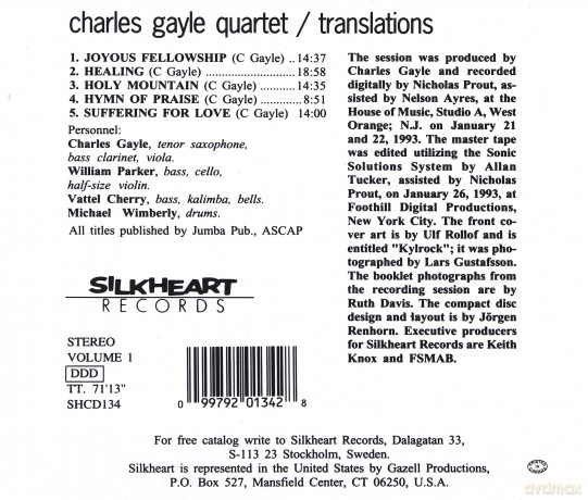 Charles Gayle Quartet: Translations [CD]