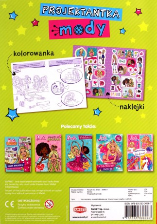 Barbie Projektantka mody TEM-1103 [KSIĄŻKA]