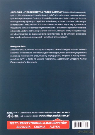 Biologia pięćdziesiątka przed maturą - Grzegorz Gola [KSIĄŻKA]
