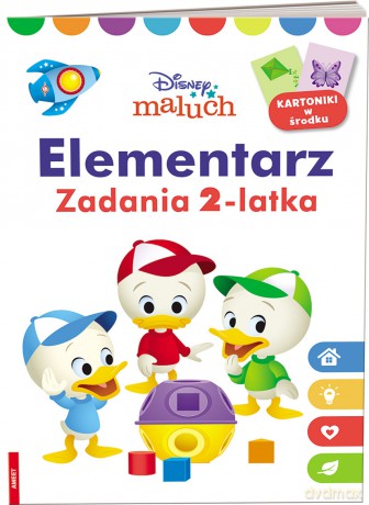 Disney maluch Elementarz Zadania 2-latka MCK-9201 [KSIĄŻKA]