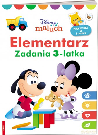 Disney maluch Elementarz Zadania 3-latka MCN-9201 [KSIĄŻKA]