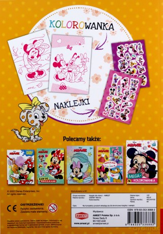 Disney Minnie Kolorowanka KOLX-9102 [KSIĄŻKA]