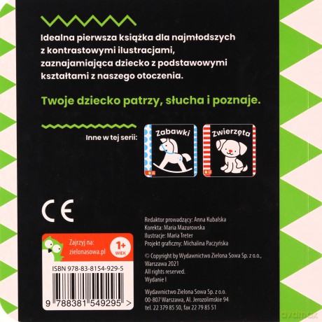 Kształty. Książki kontrastowe [KSIĄŻKA]