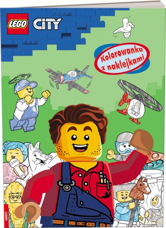 LEGO city Kolorowanka z naklejkami NA-6002 [KSIĄŻKA]