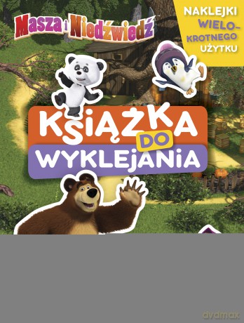 Masza i Niedźwiedź. Książka do wyklejania [KSIĄŻKA]