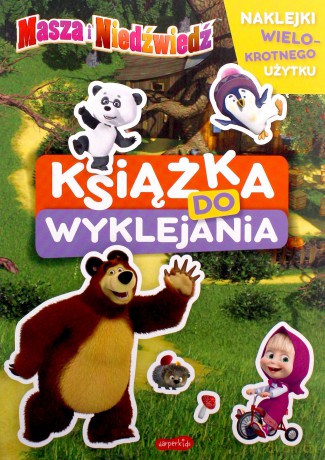 Masza i Niedźwiedź. Książka do wyklejania [KSIĄŻKA]