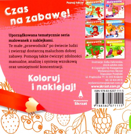 Owoce. Malowanie-doklejanie [KSIĄŻKA]