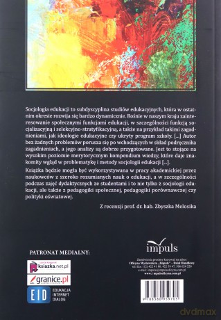 Socjologia edukacji Psychologia - J. Mirosław Szymański [KSIĄŻKA]