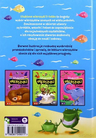 Ulubione wierszyki 5-latka - Julian Tuwim, Maria Konopnicka, Władysław Bełza [KSIĄŻKA]