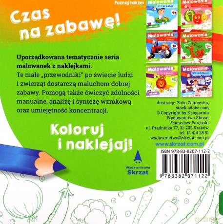 Warzywa. Malowanie-doklejanie [KSIĄŻKA]