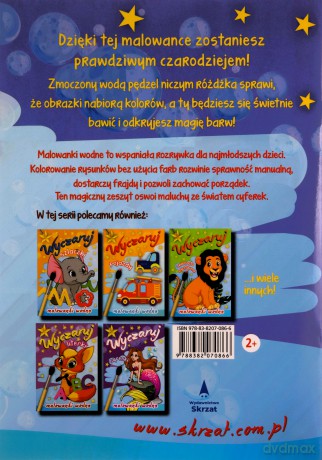 Wyczaruj cyferki. Malowanki wodne [KSIĄŻKA]