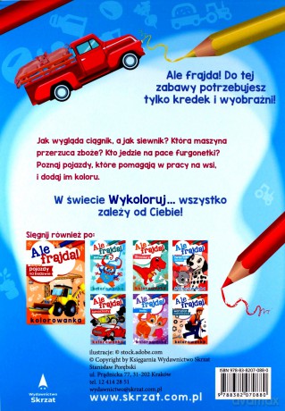 Wykoloruj pojazdy na wsi. Ale frajda! [KSIĄŻKA]